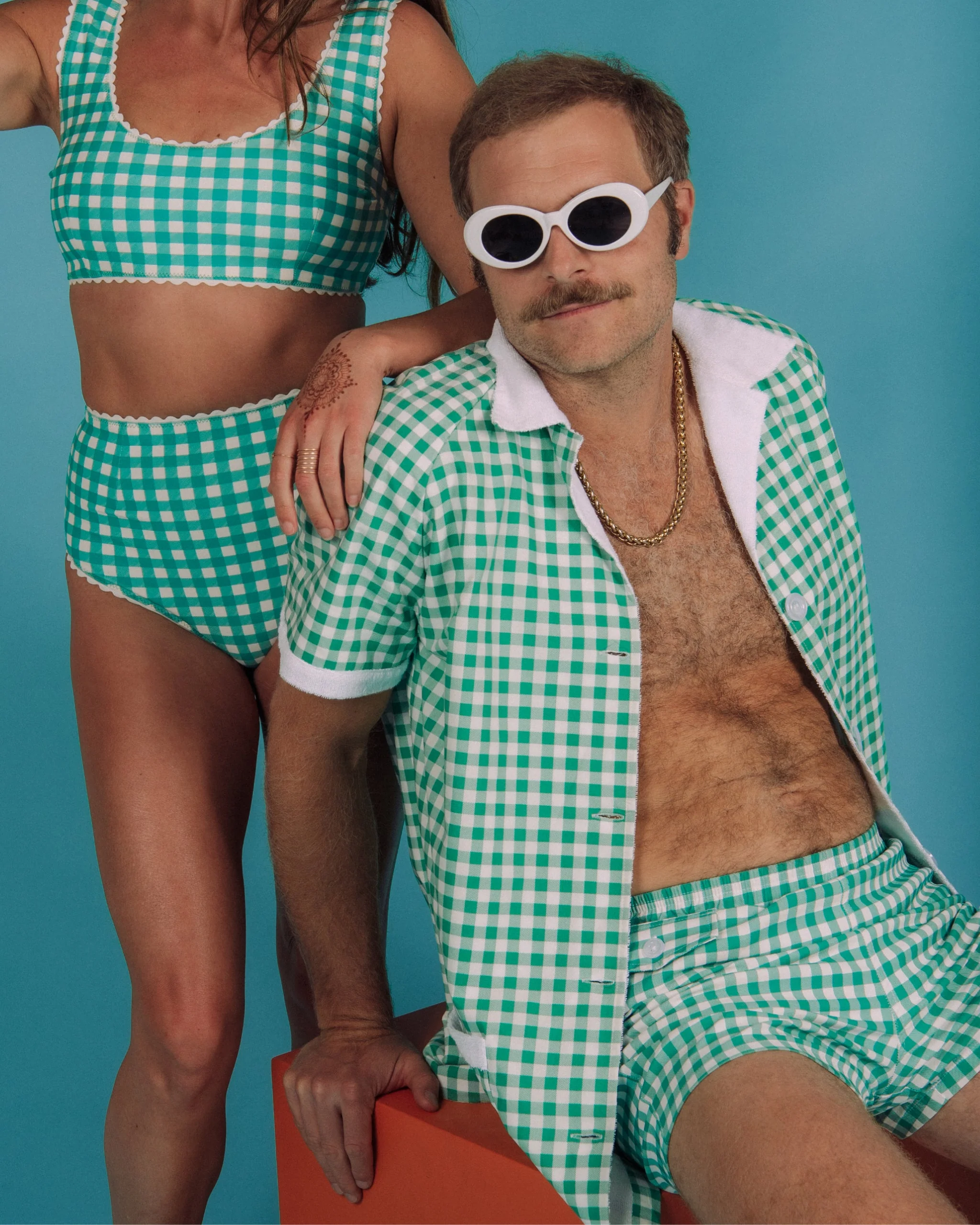 Gingham Bikini (Green) - Image 13