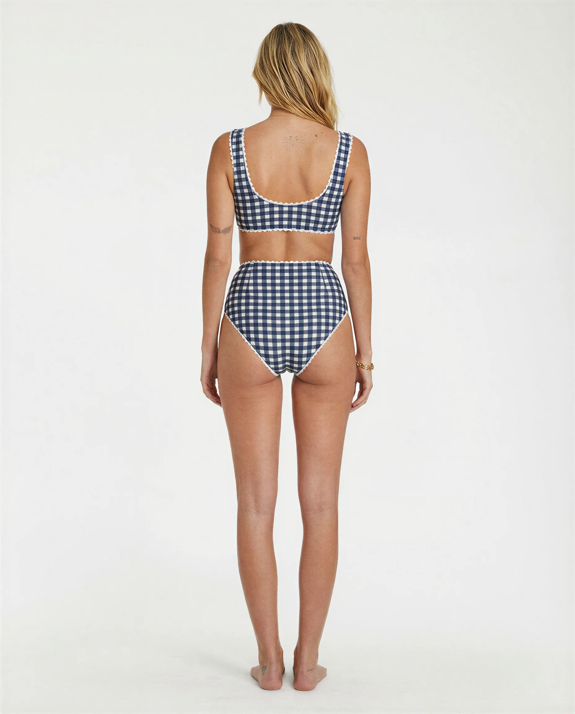 Gingham Bikini (Navy) - Image 2