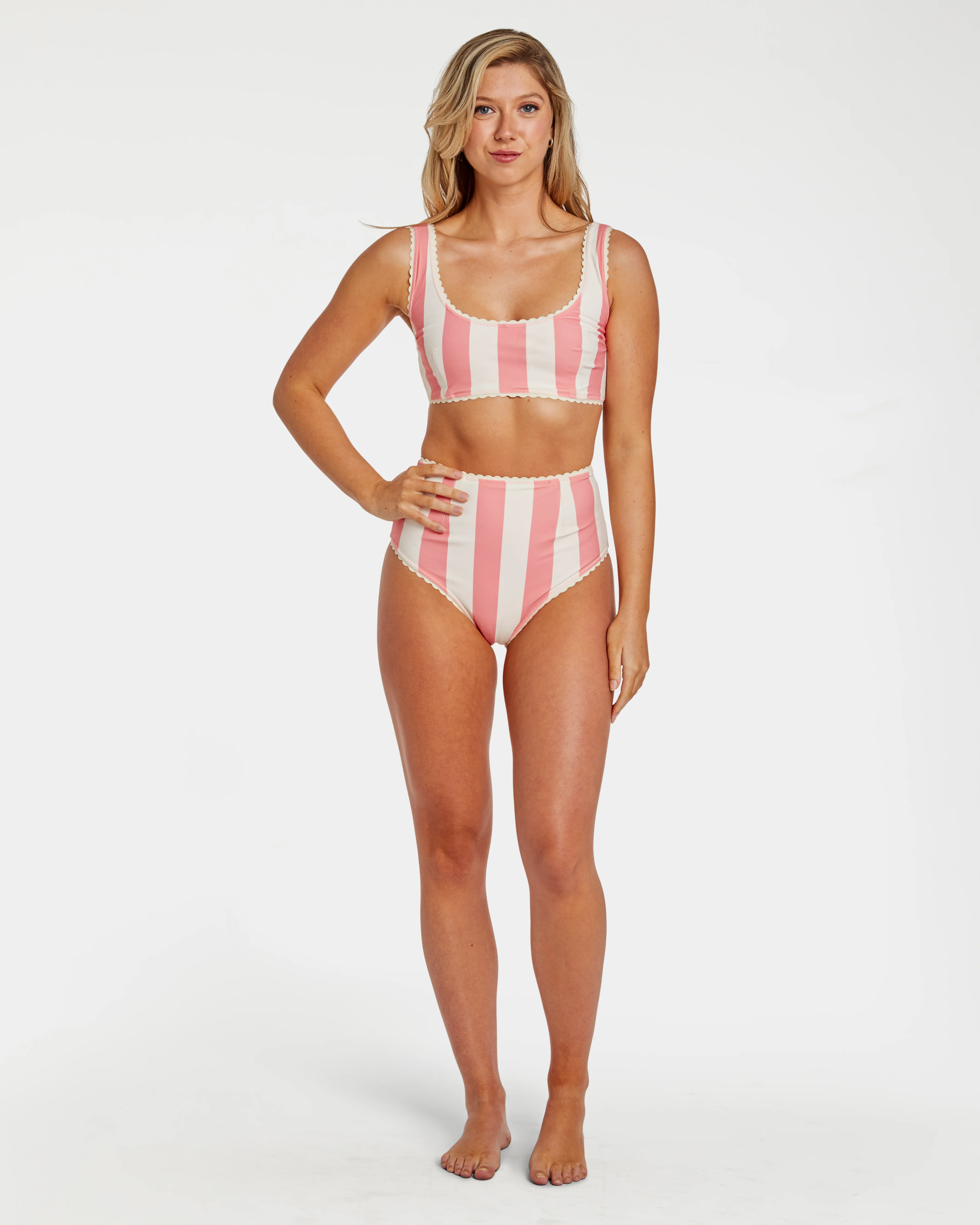 Cabana Stripe Bikini (Pink) - Image 2