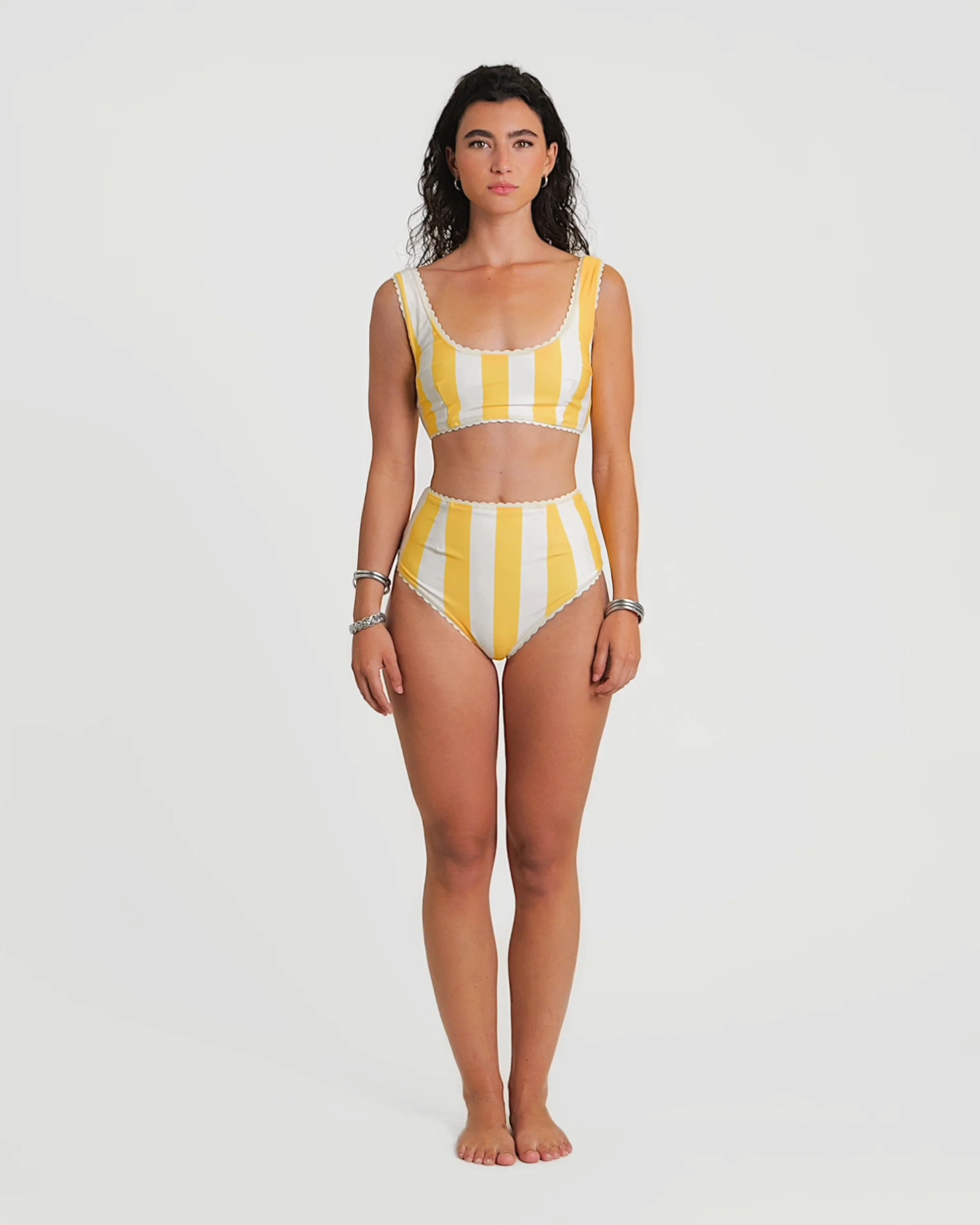 Cabana Stripe Bikini (Yellow)