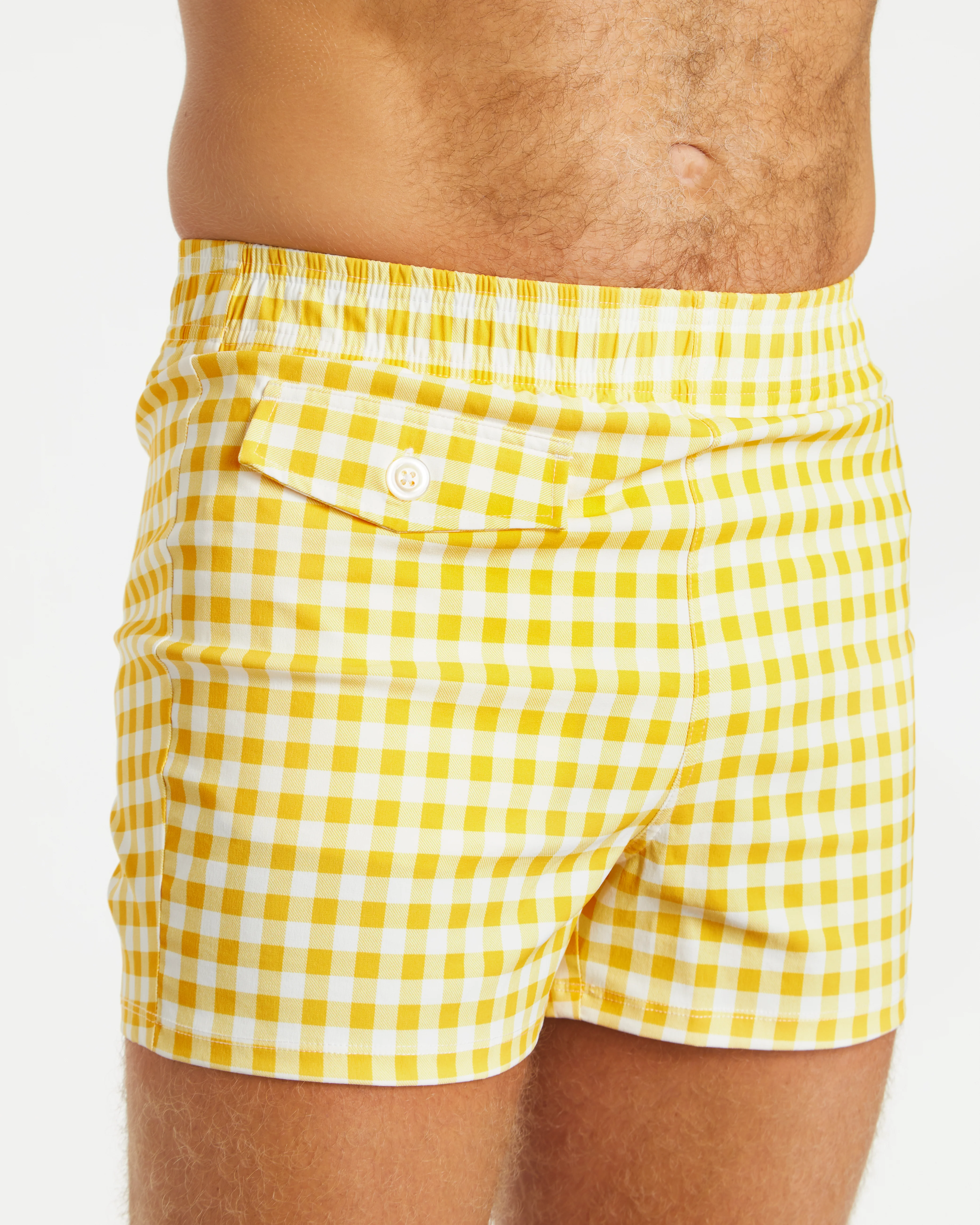 Gingham Cabana Shirt (Yellow) - Image 4