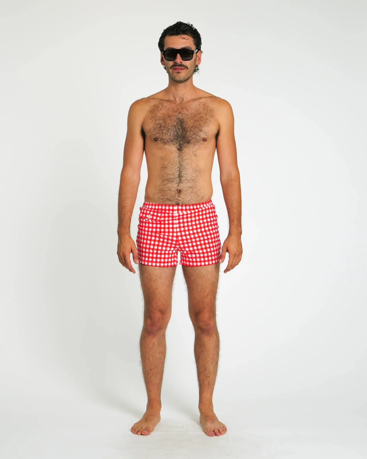 Gingham Cabana Trunk (Red)
