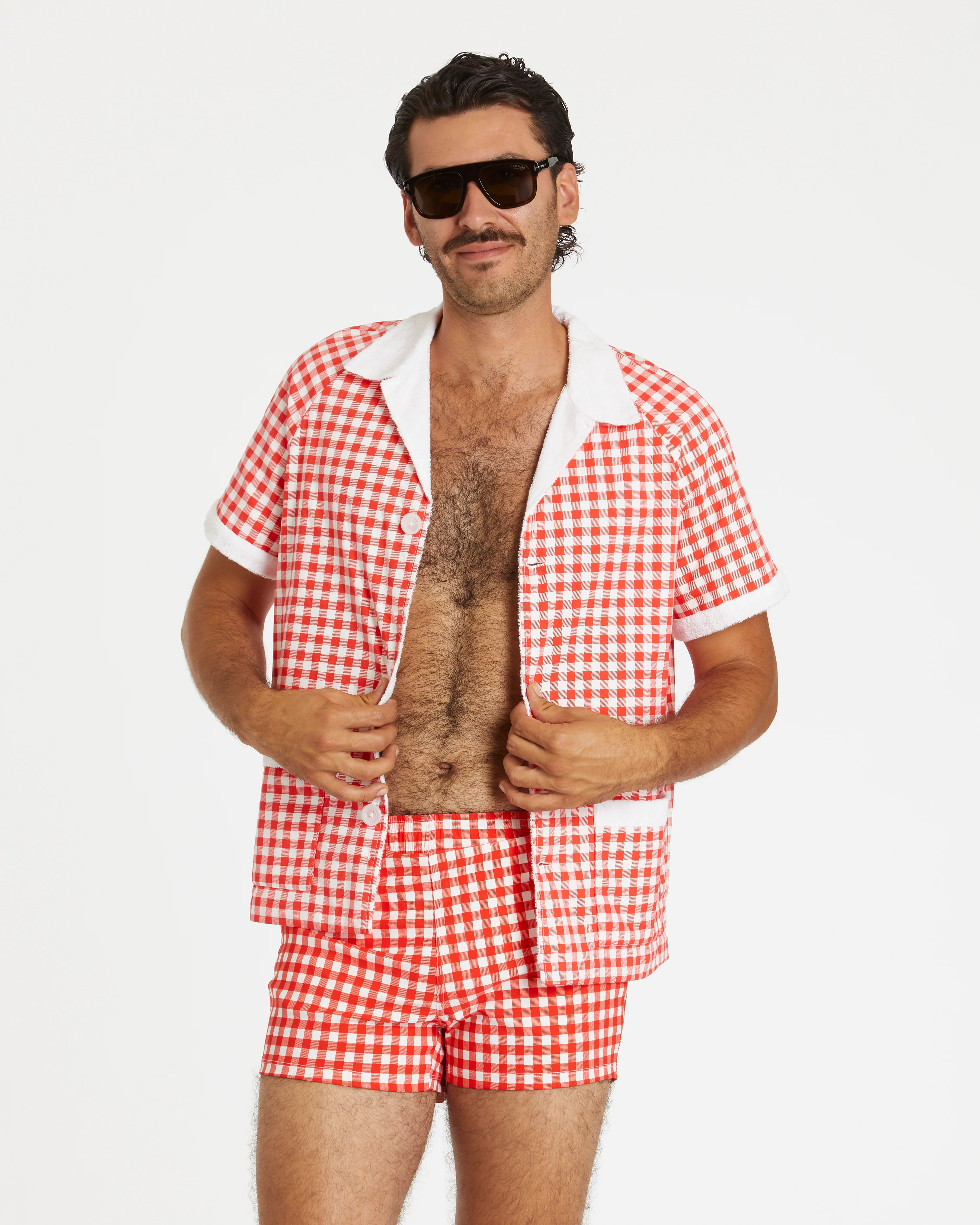 Gingham Cabana Trunk (Red) - Image 5