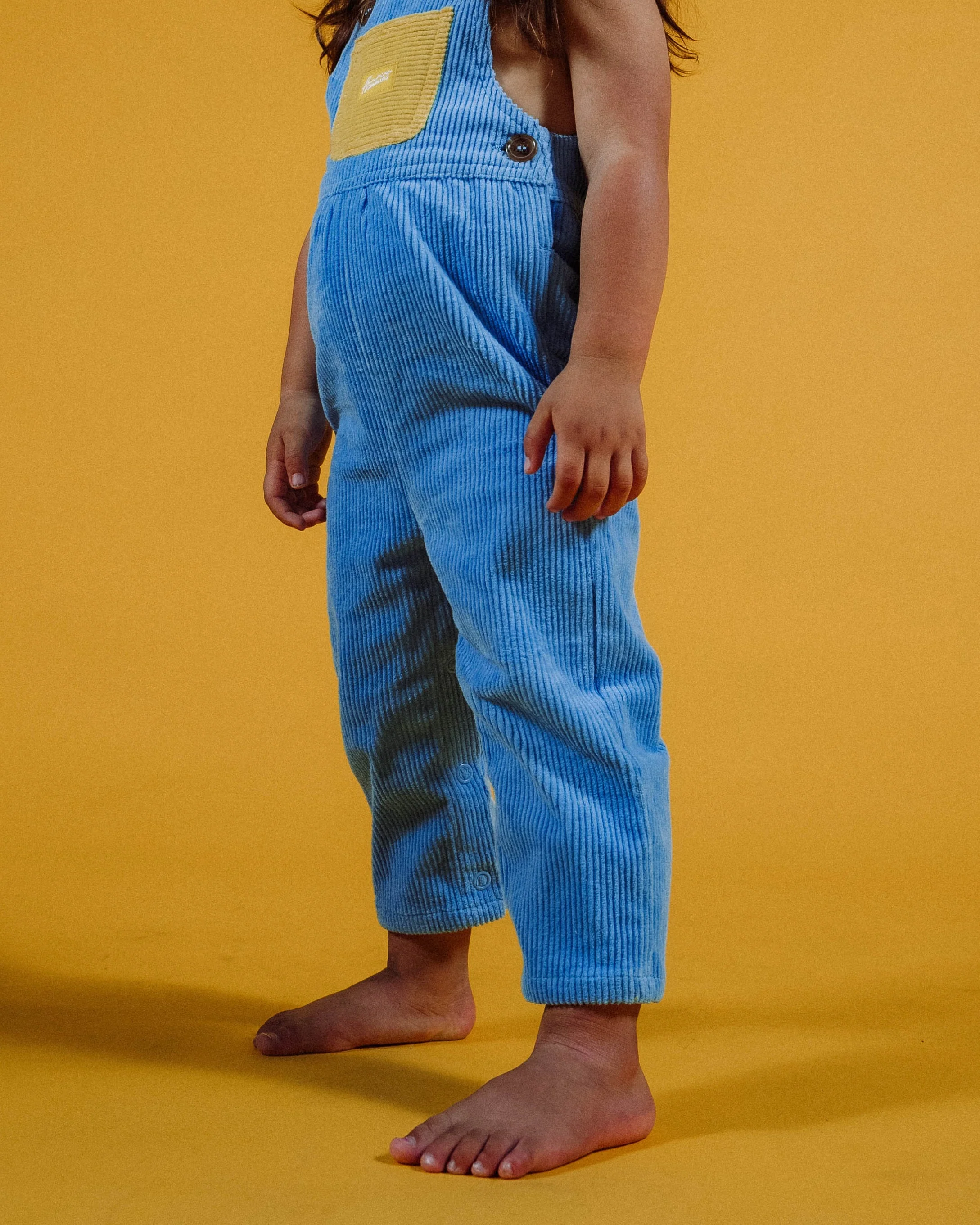 Kid's Overall (Blue Poppy/Yellow) - Image 7