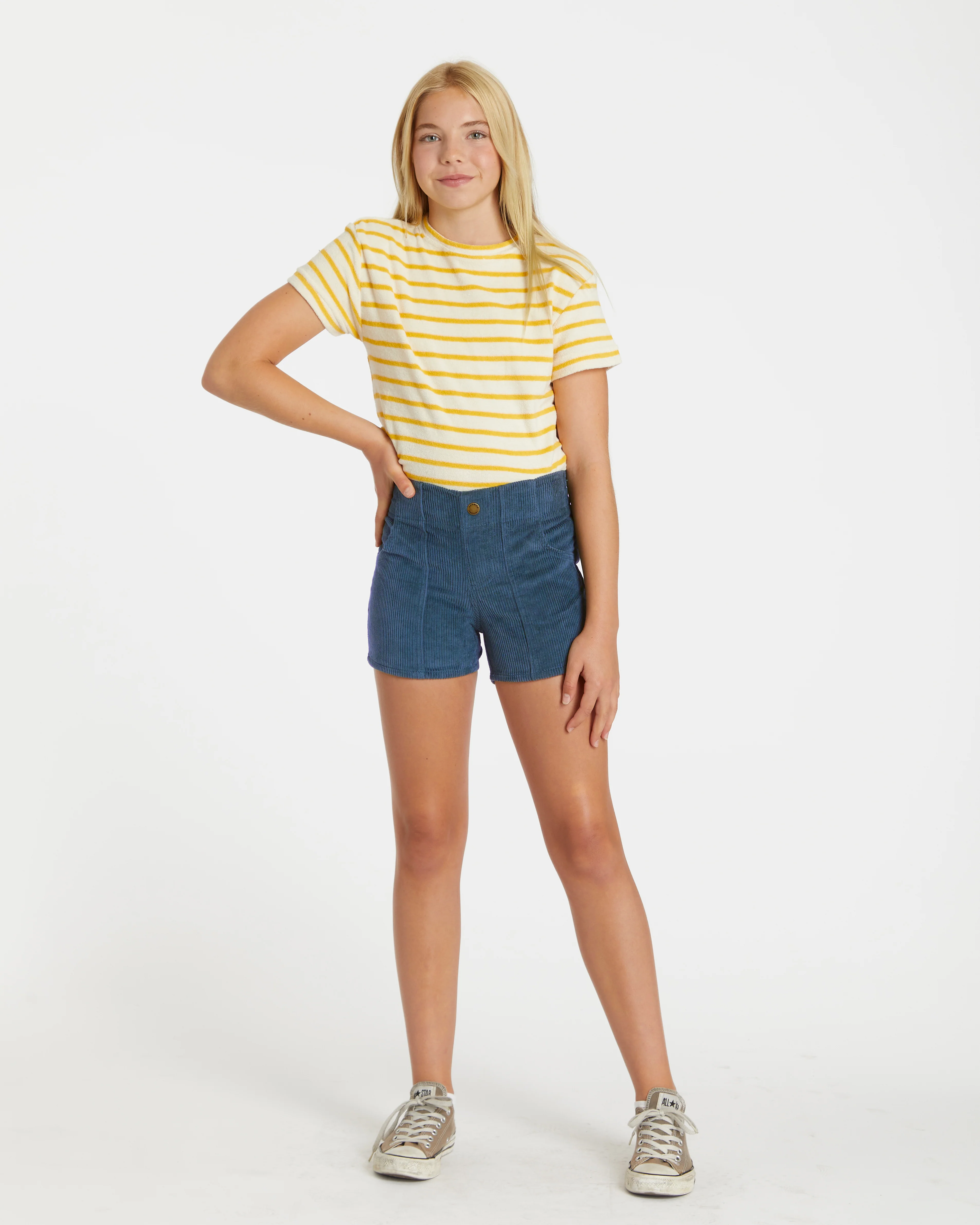 Kid's Terry Tee (Cream/Gold) - Image 4
