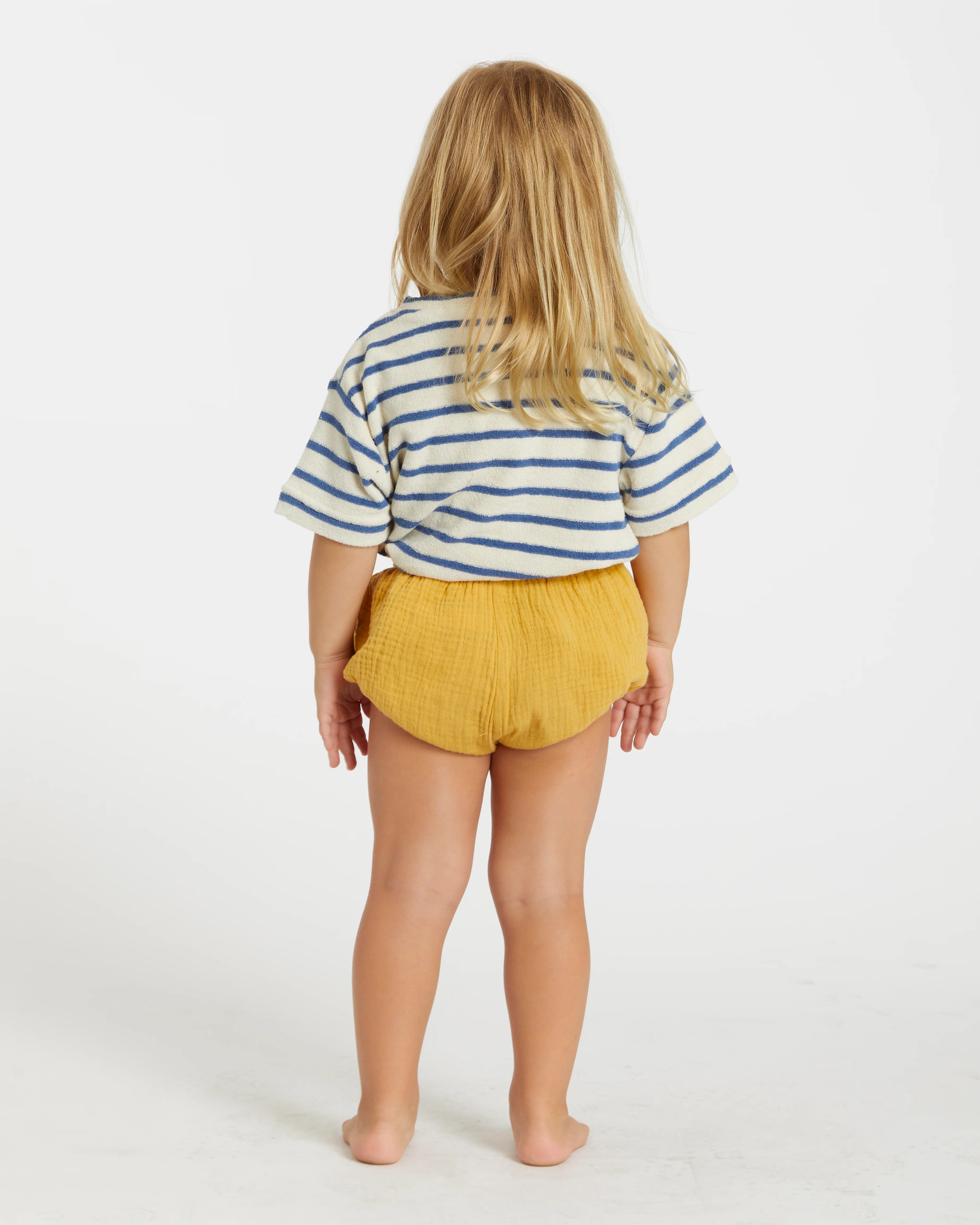 Kid's Terry Tee (Cream/Navy) - Image 3