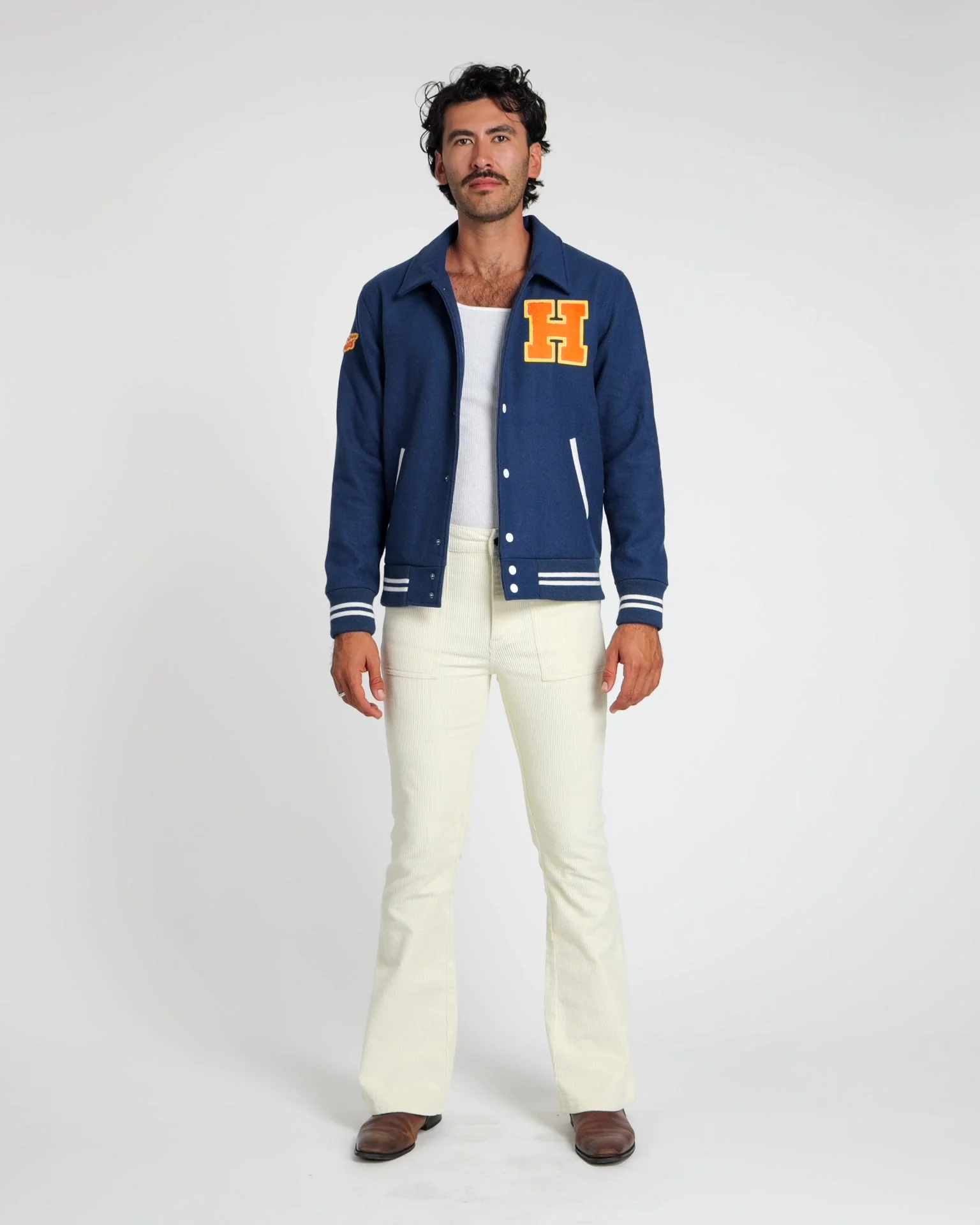 Men's Bell Bottom (Cream) - Image 2