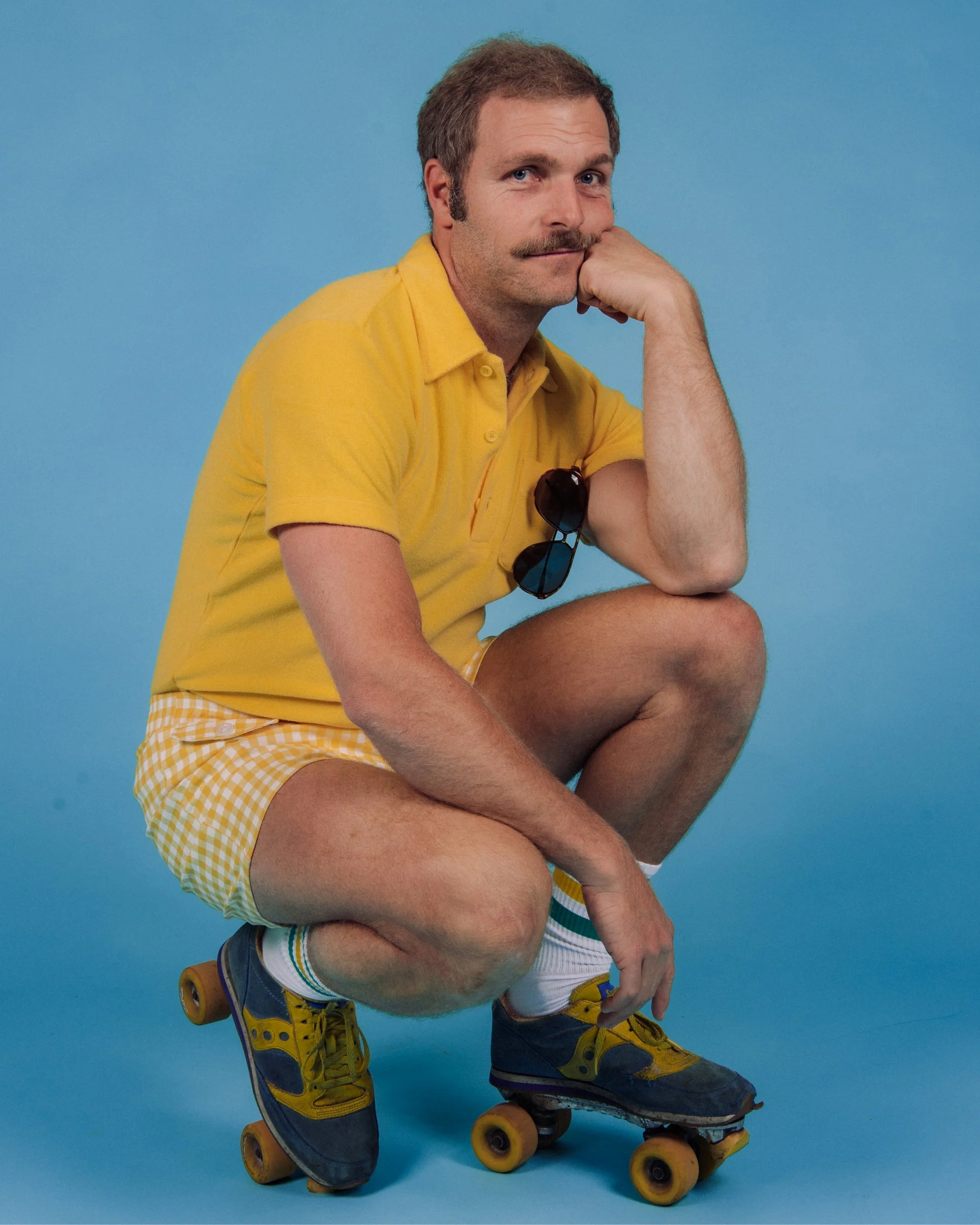 Men's Terry Polo (Yellow) - Image 5