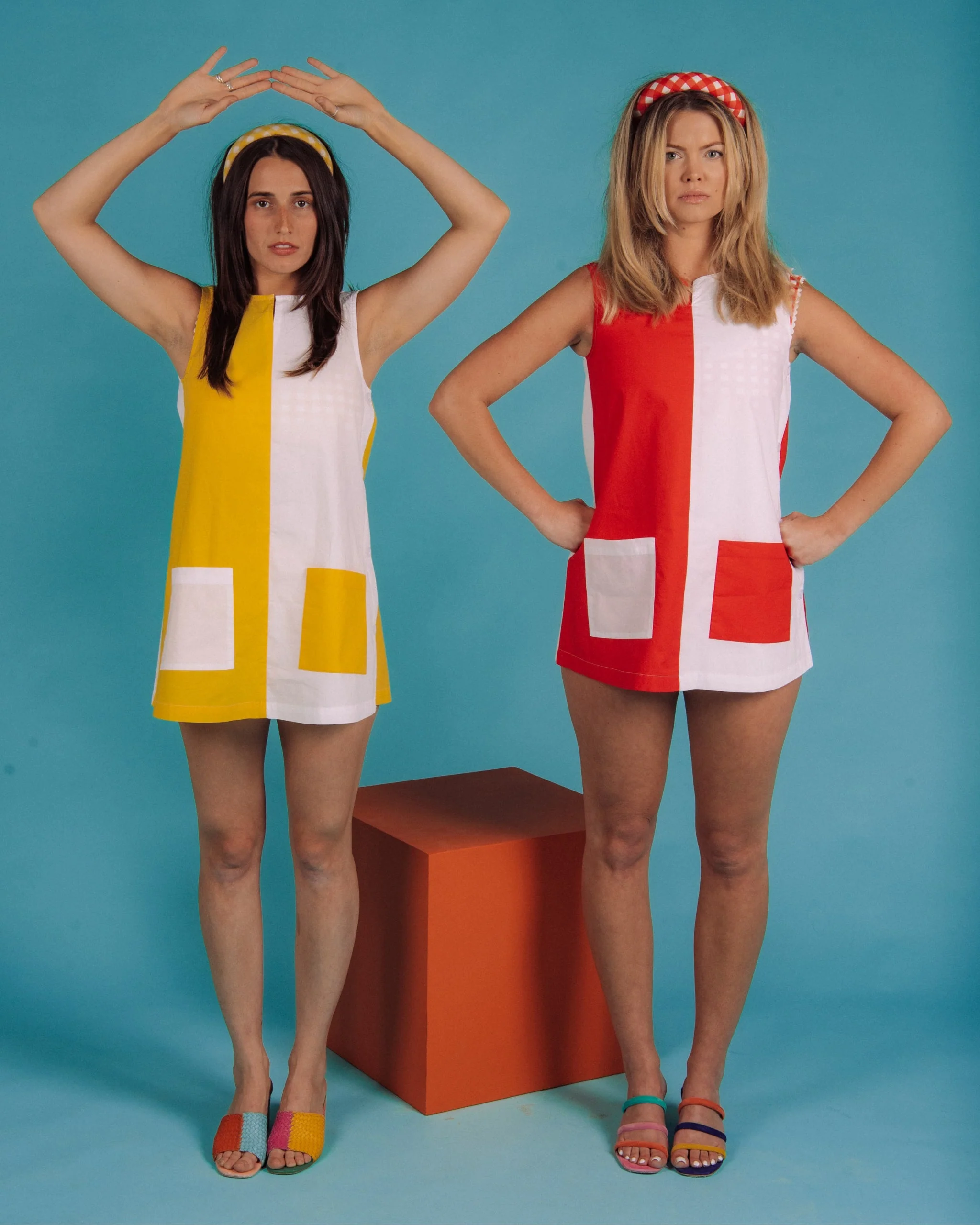 Two-Tone Smock (Yellow/White) - Image 13