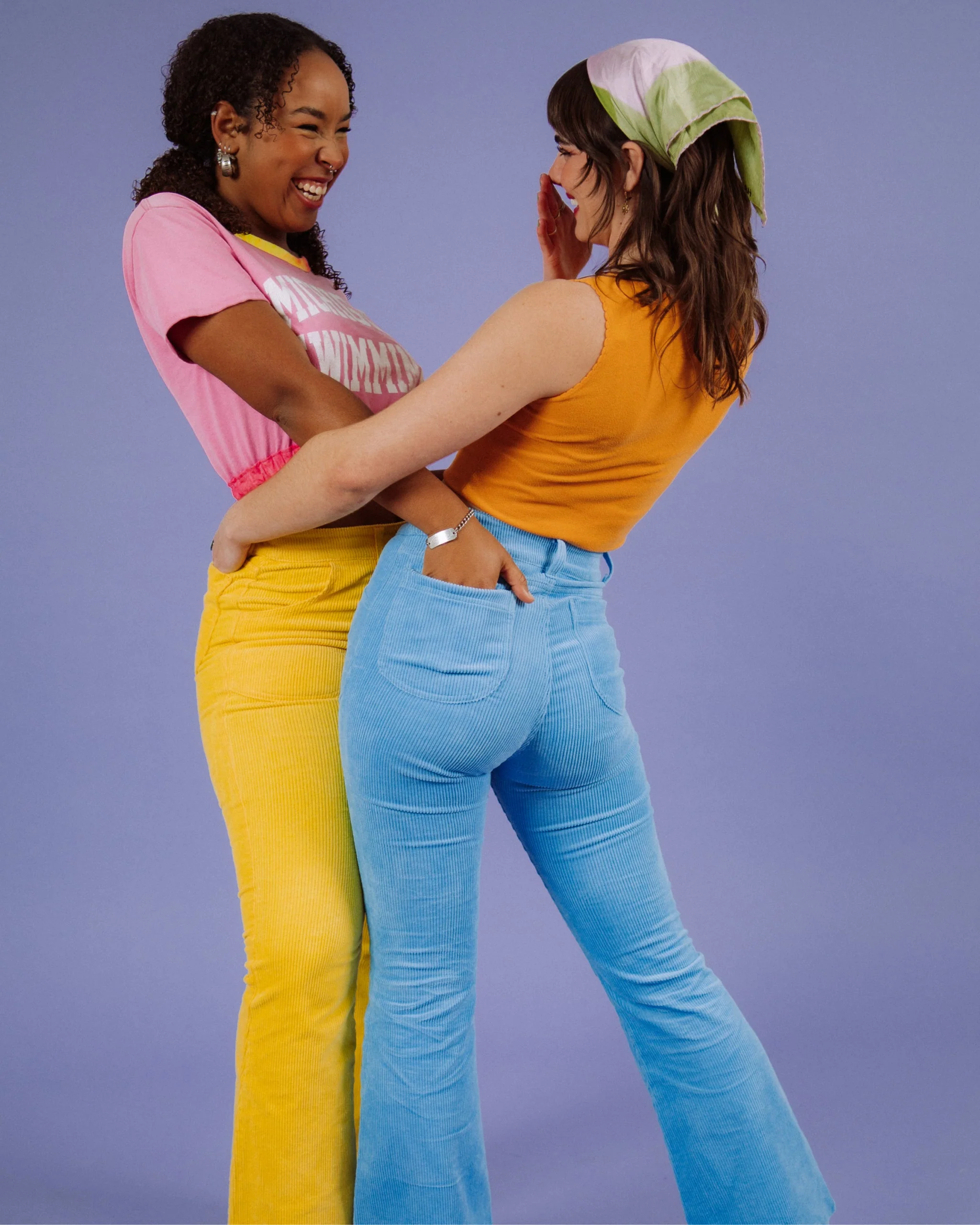 Women's Bell Bottom (Blue Poppy) - Image 3