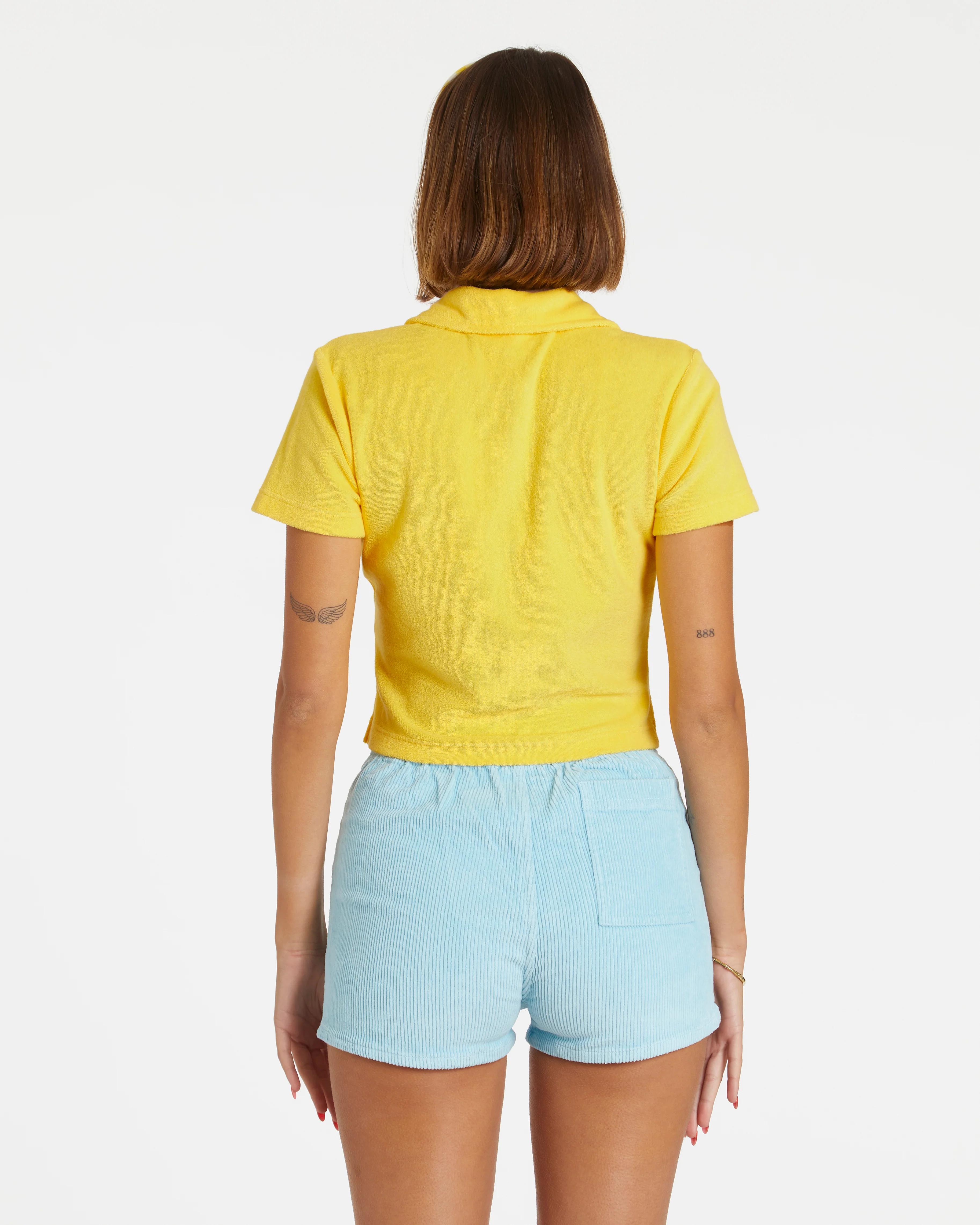 Women's Terry Polo (Yellow) - Image 3